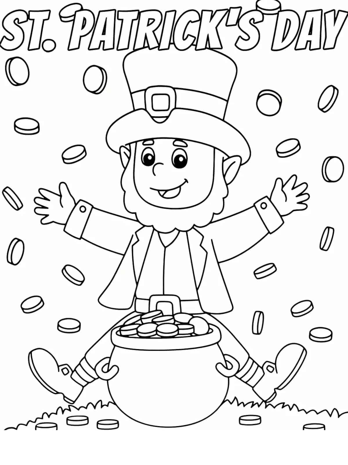 Leprechaun Hat Coloring Page