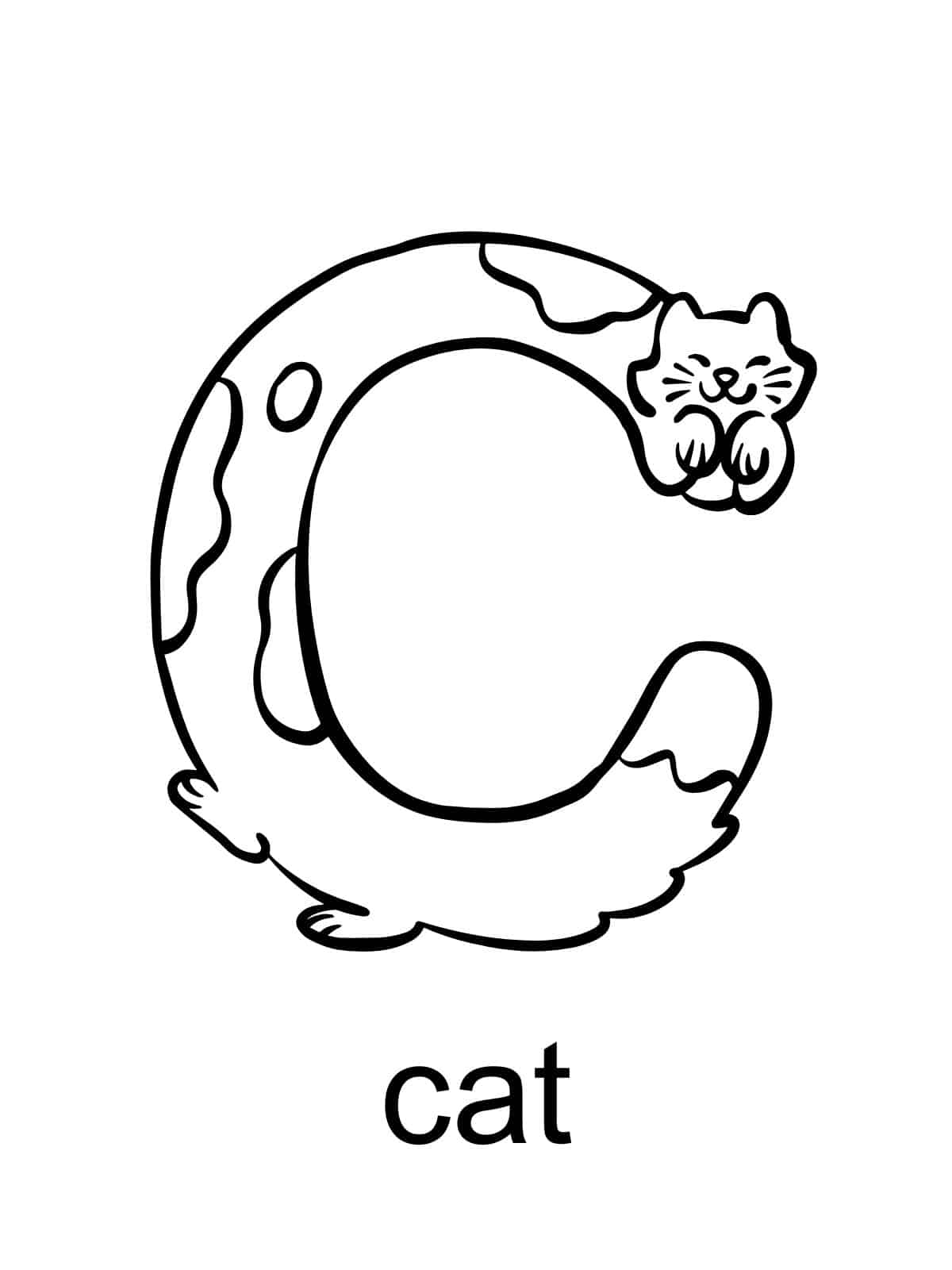 Letter C Coloring Pages