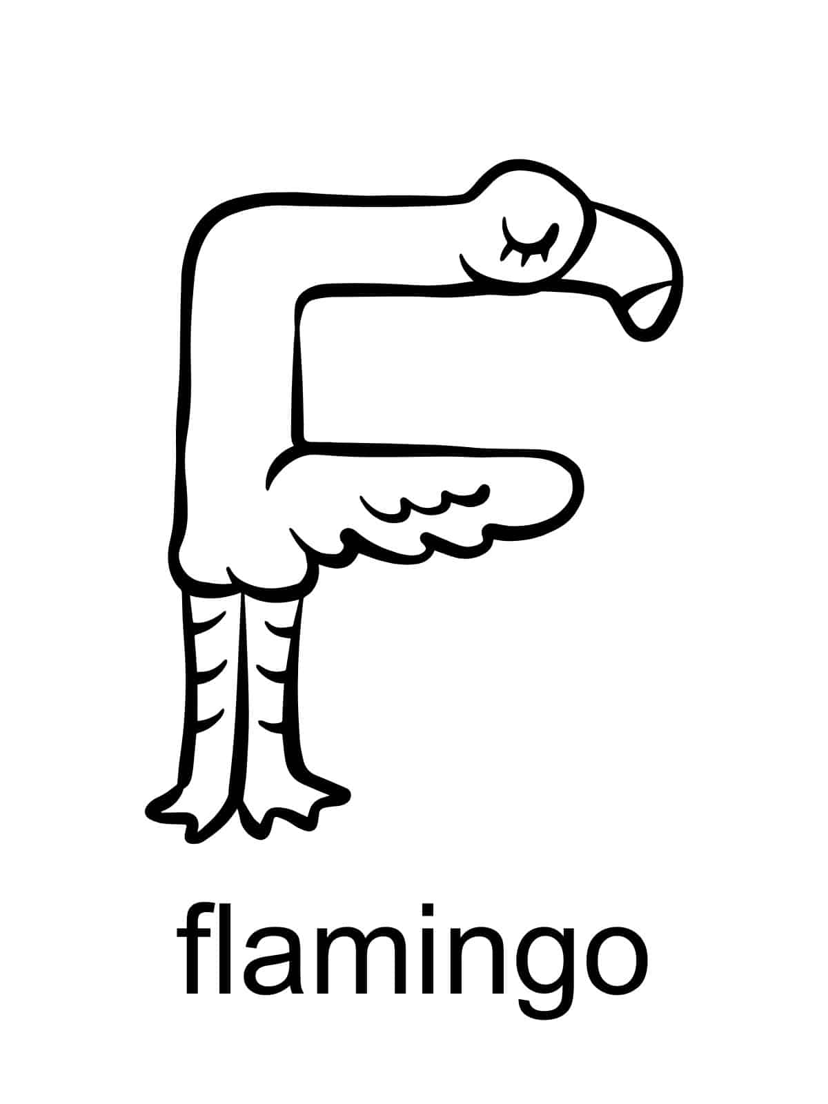 Letter F Coloring Pages