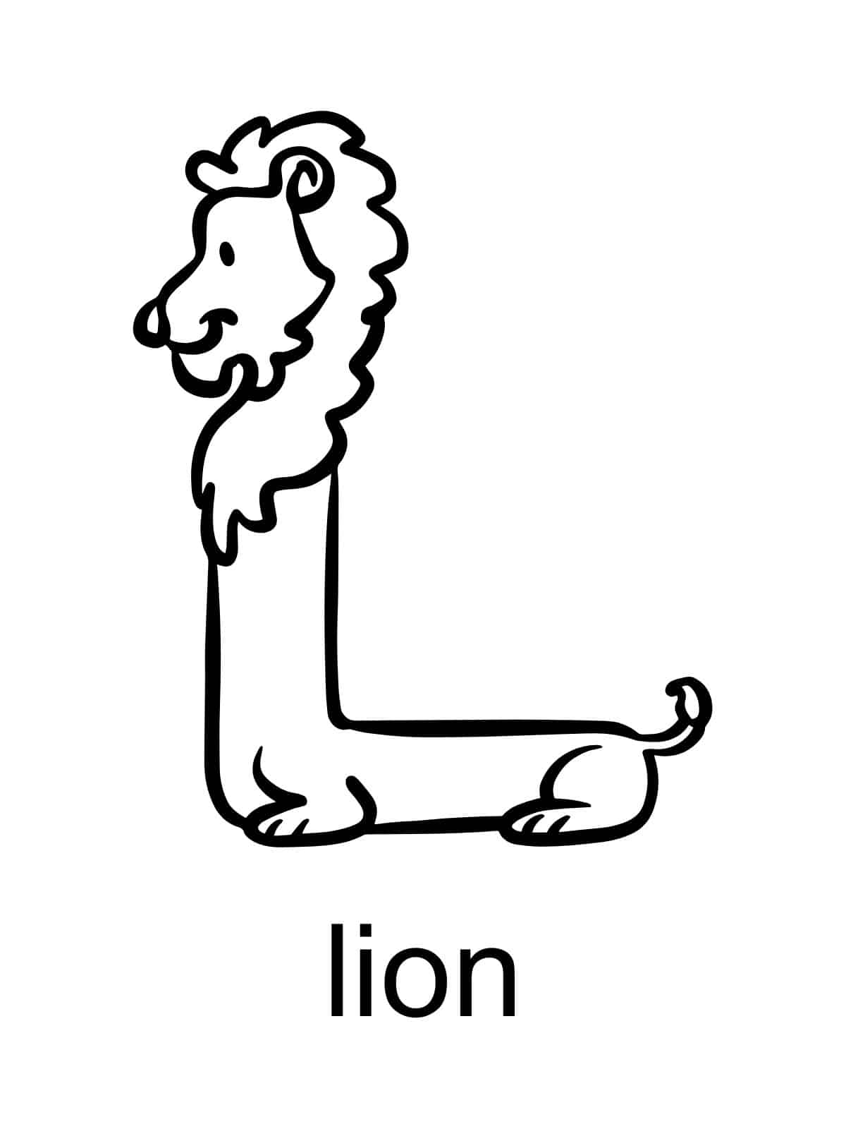 Letter L Coloring Pages