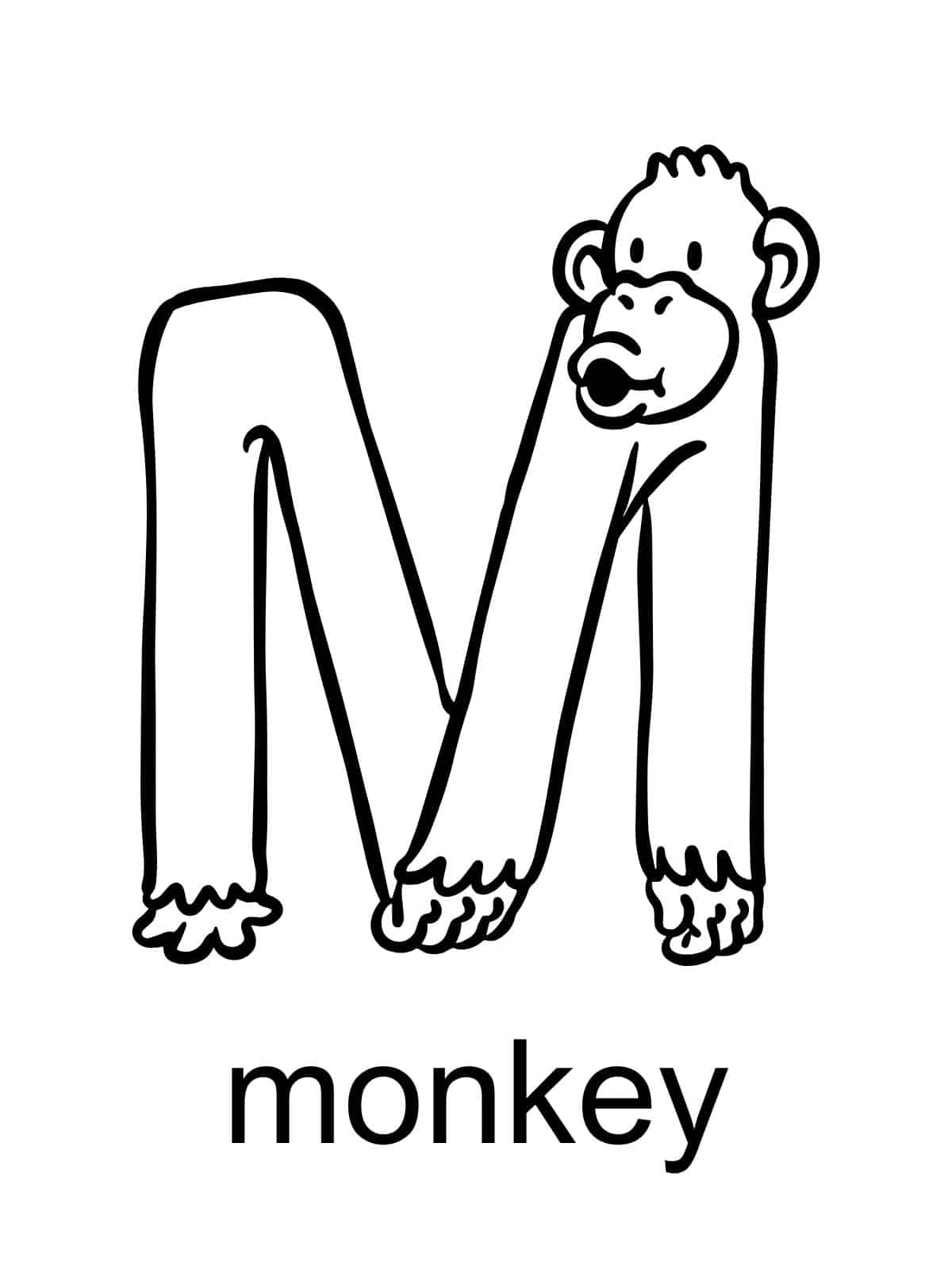 Letter M Coloring Pages