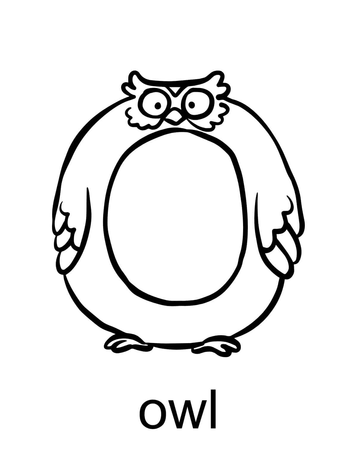 Letter O Coloring Pages