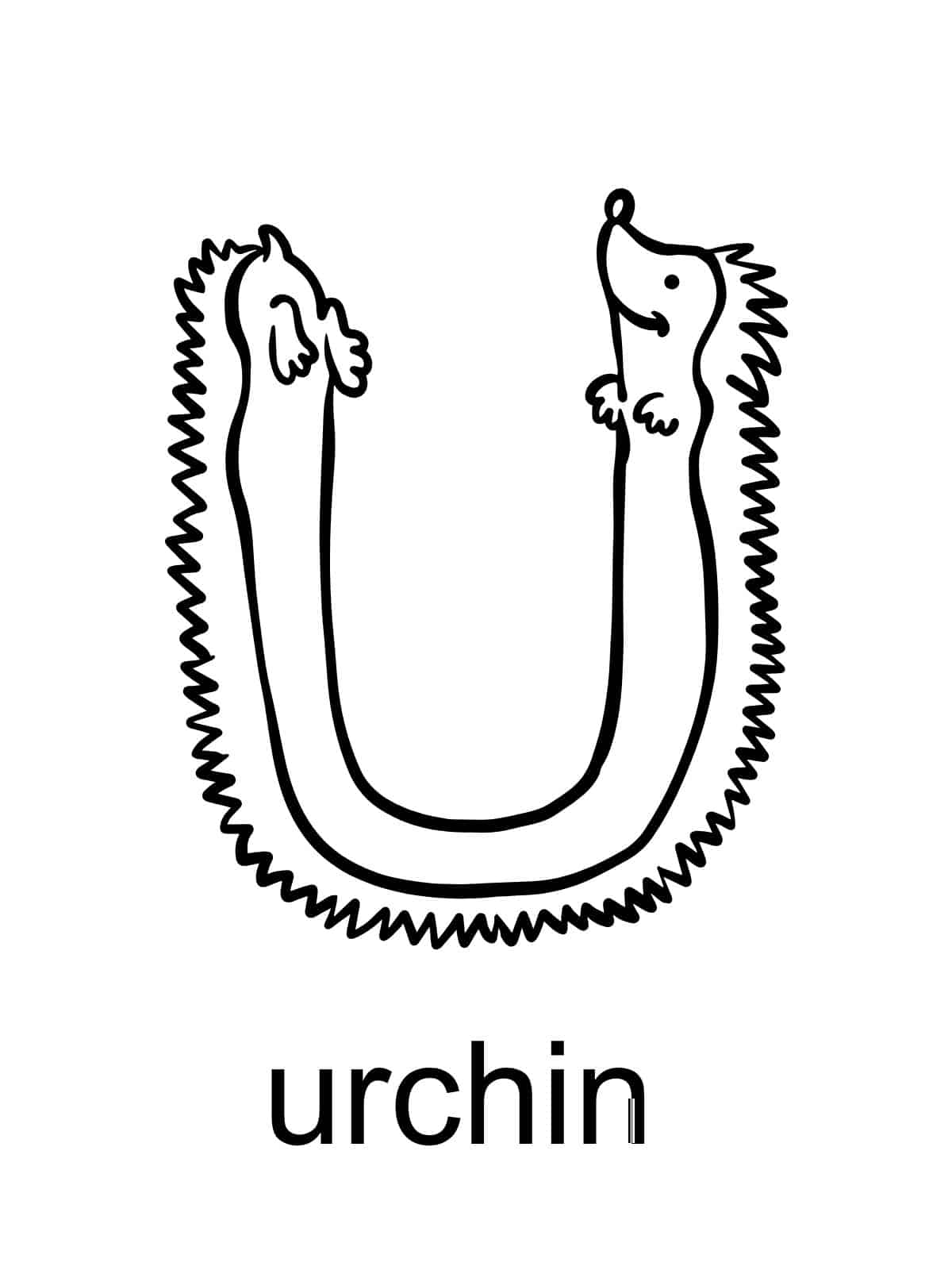 Letter U Coloring Pages