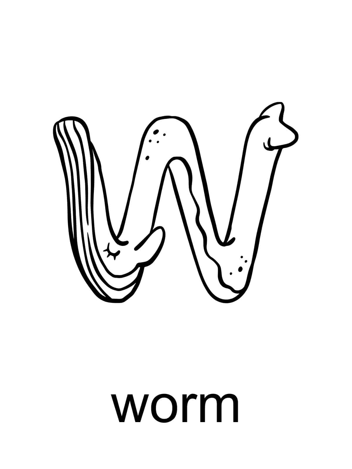 Letter W Coloring Pages