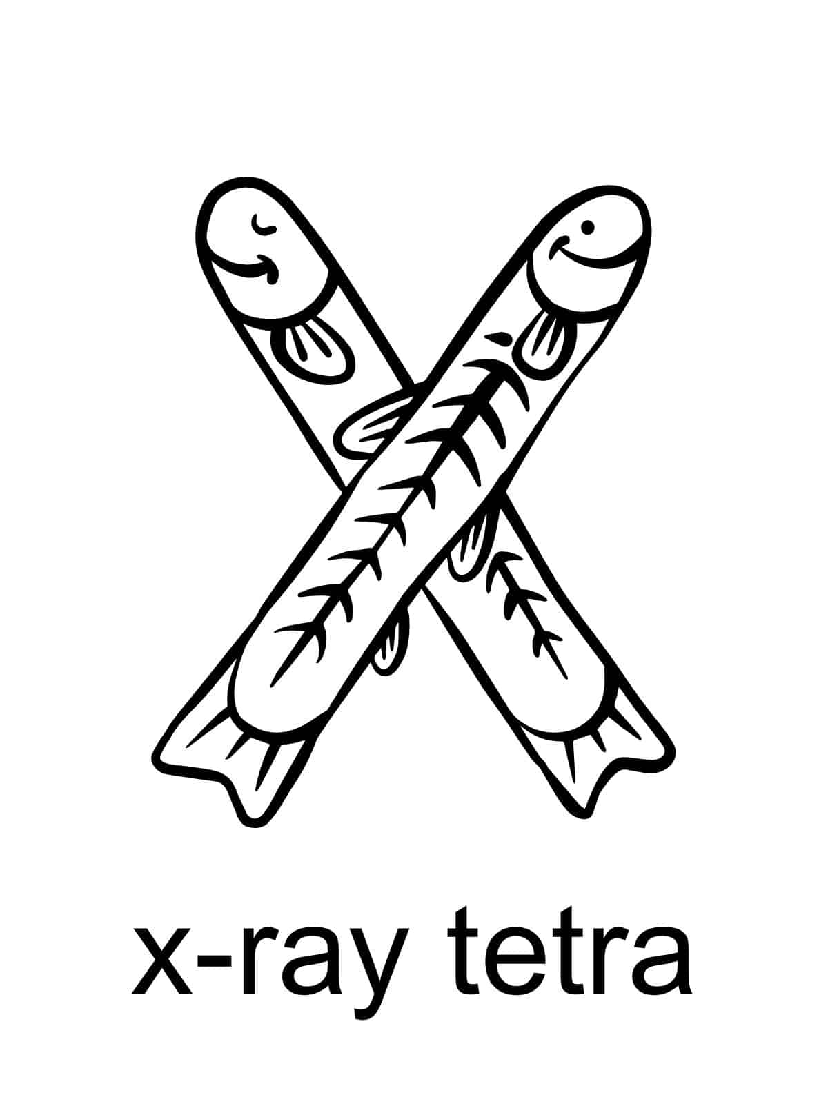 Letter X Coloring Pages