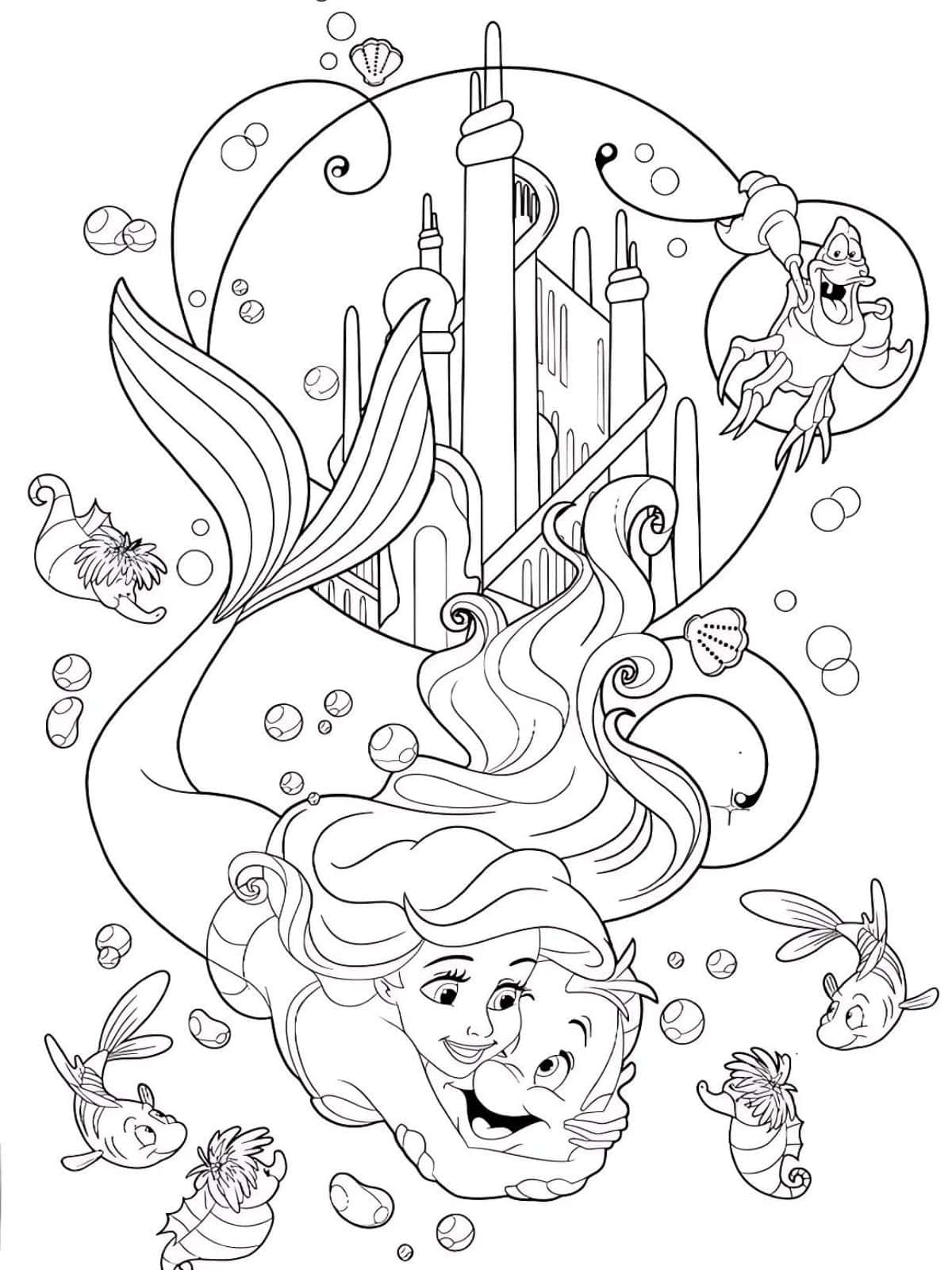 Little Mermaid Coloring Pages