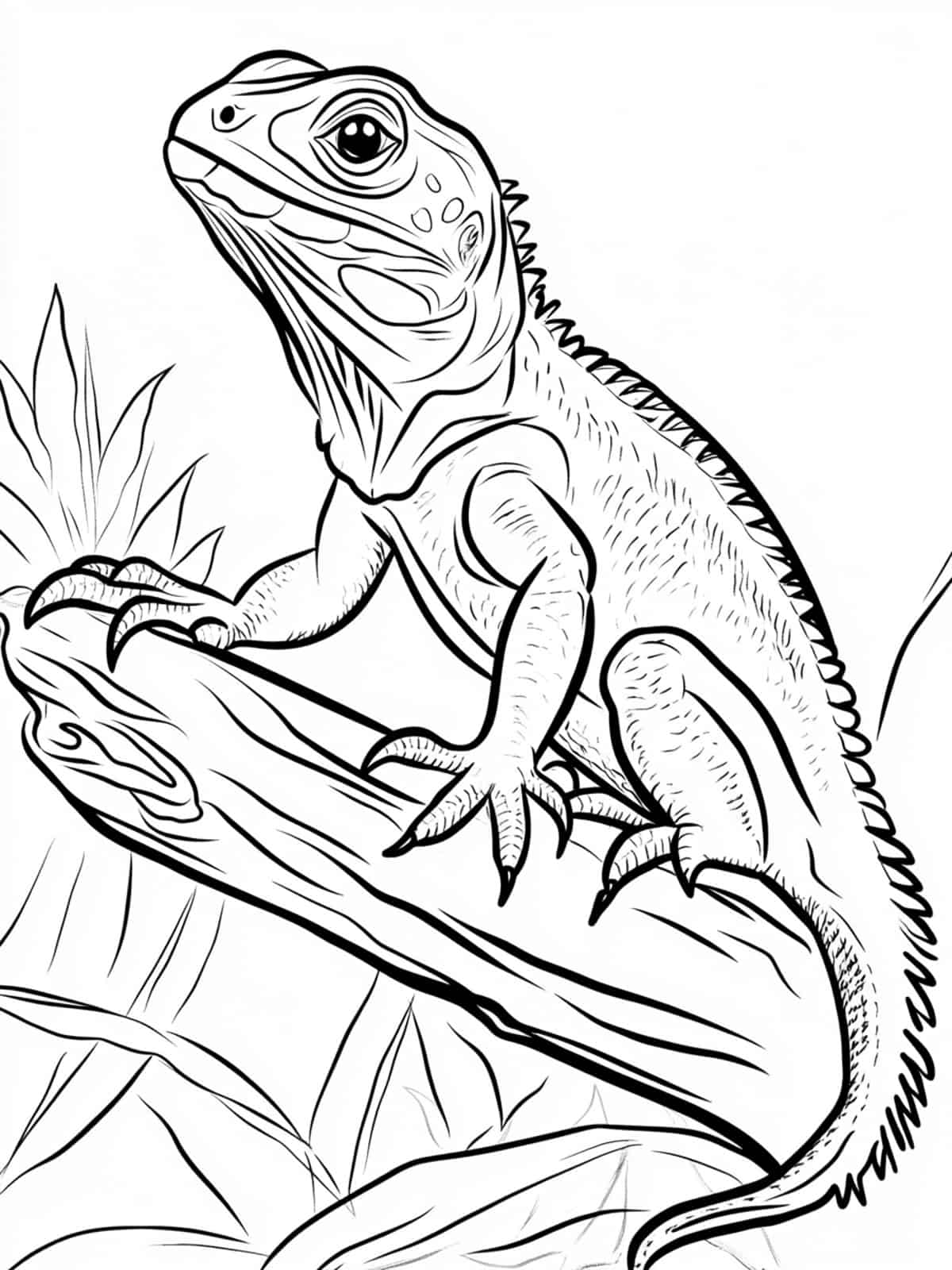 Lizard Coloring Pages For Kids