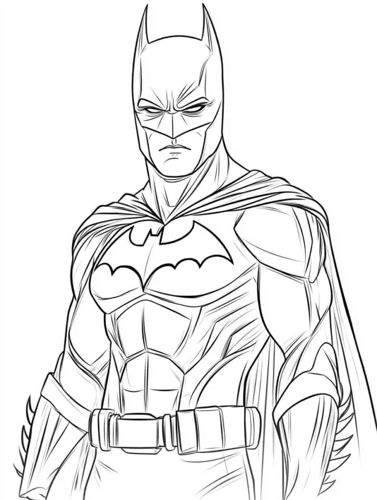 Dynamic 25  Batman Coloring Pages for Fans 🎨🦇 Coloringpagesforkids net