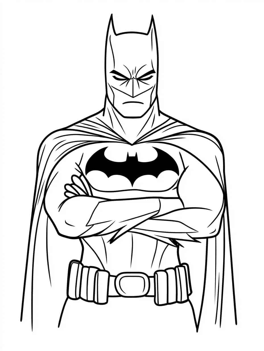 Logo Batman Coloring Page