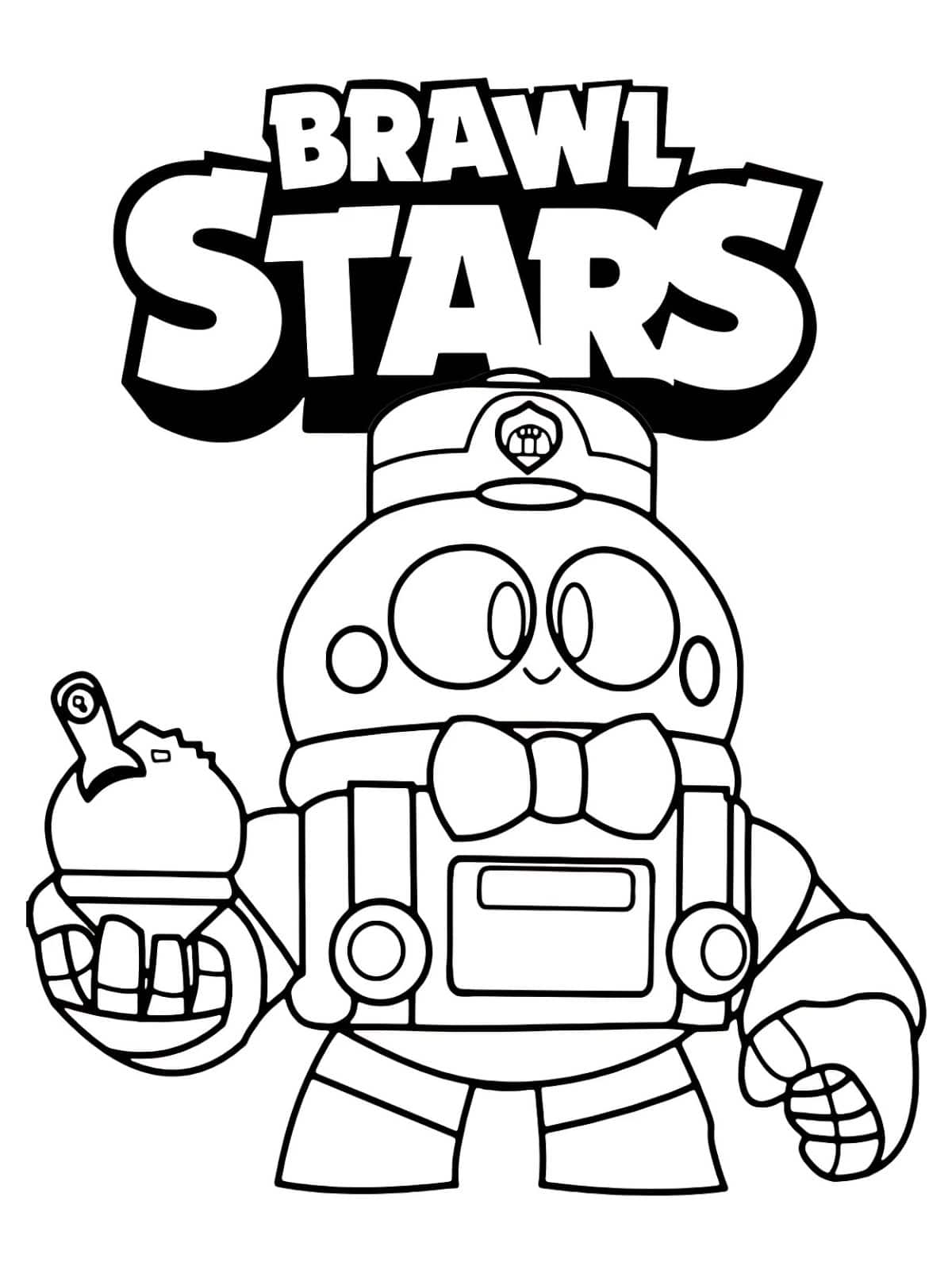 Lou Brawl Stars Coloring Pages