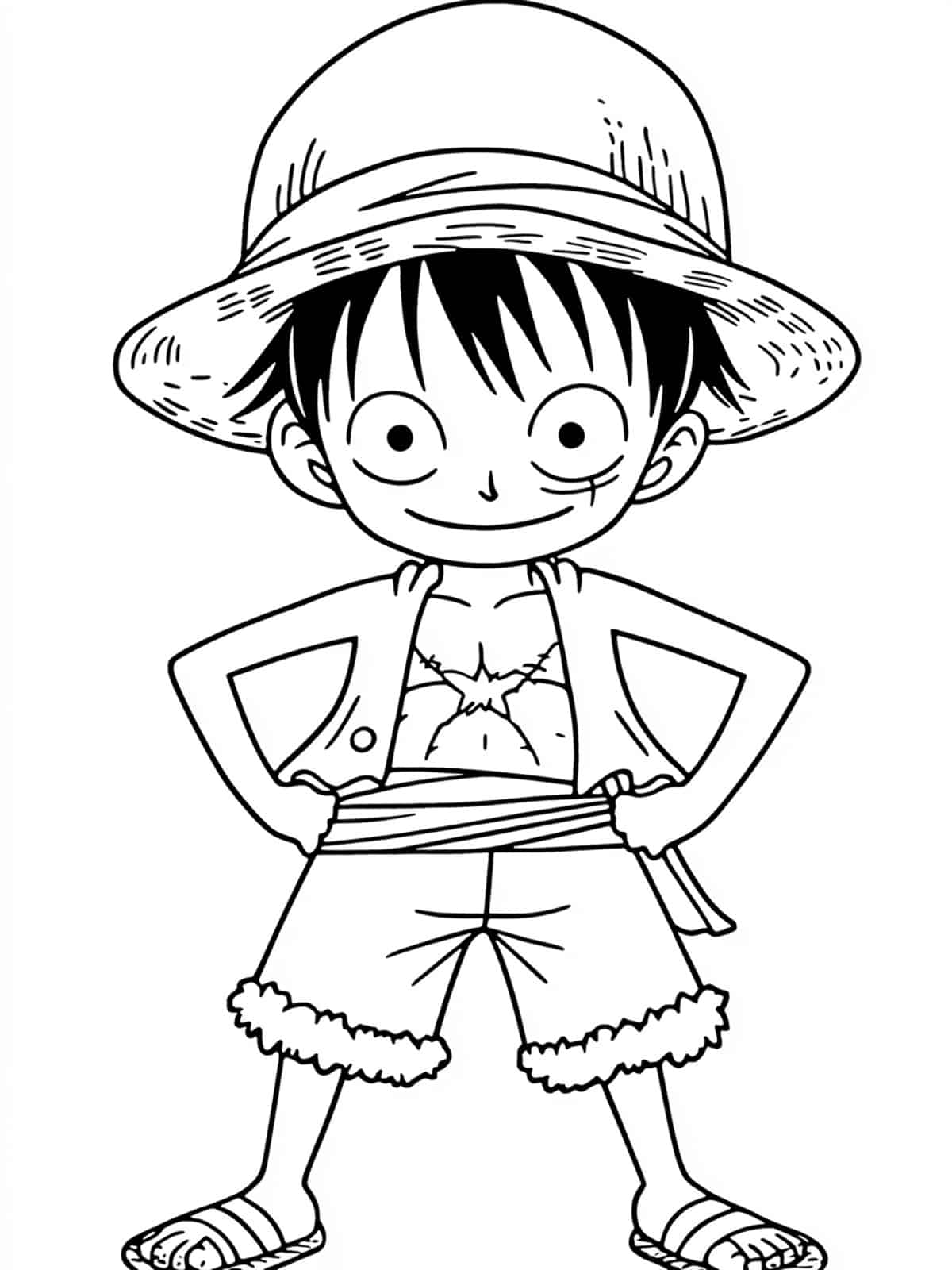 Luffy Coloring Pages Coloring Page