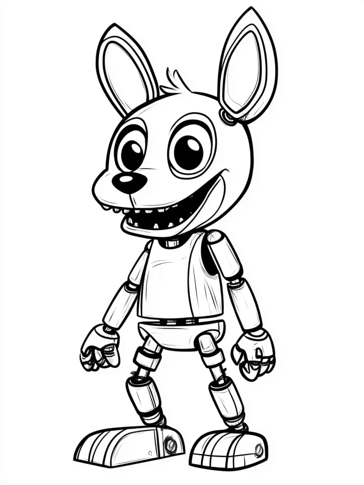 Mangle Five Nights At Freddys Coloring Pages