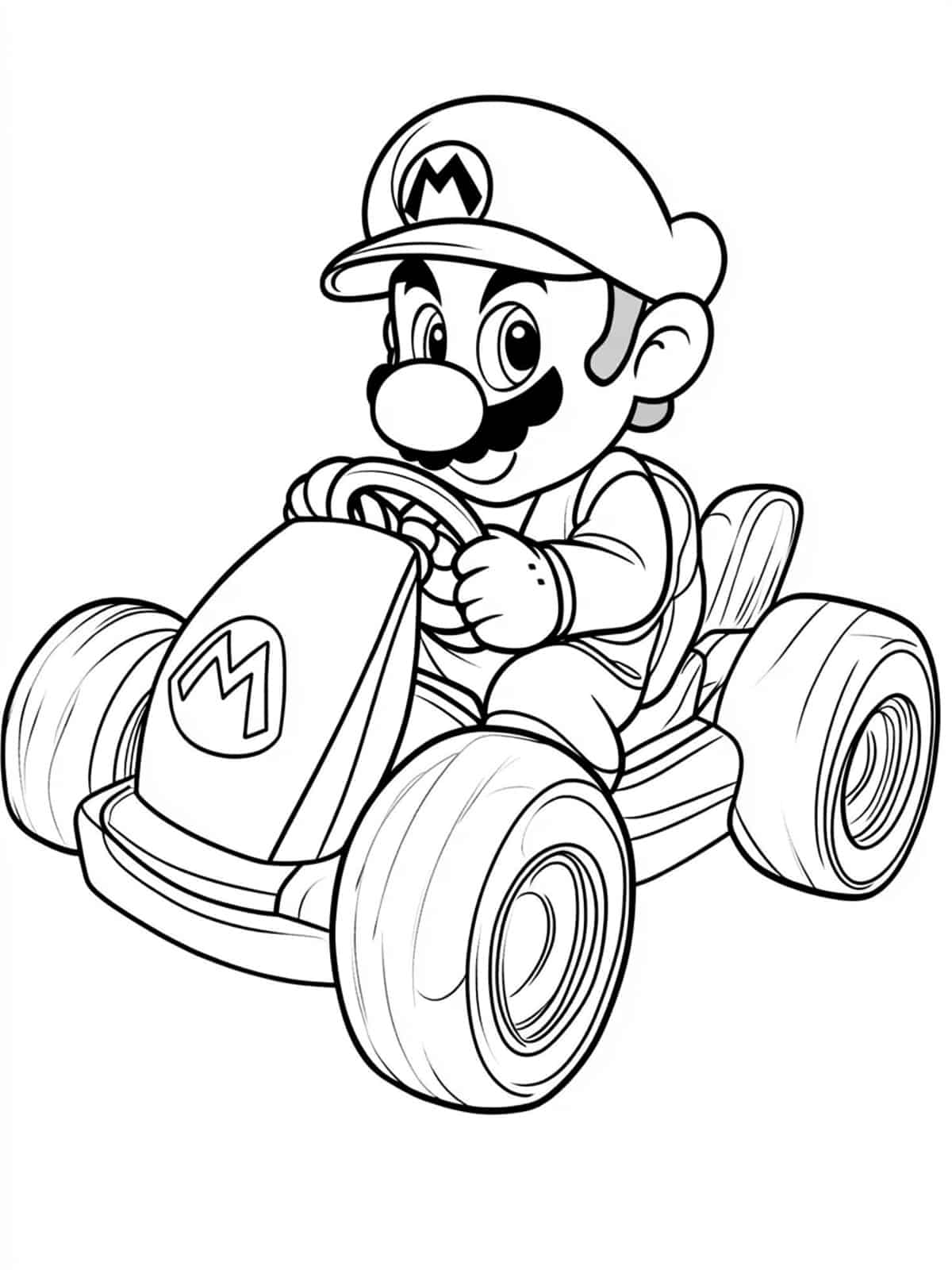 Mario Kart Coloring Pages