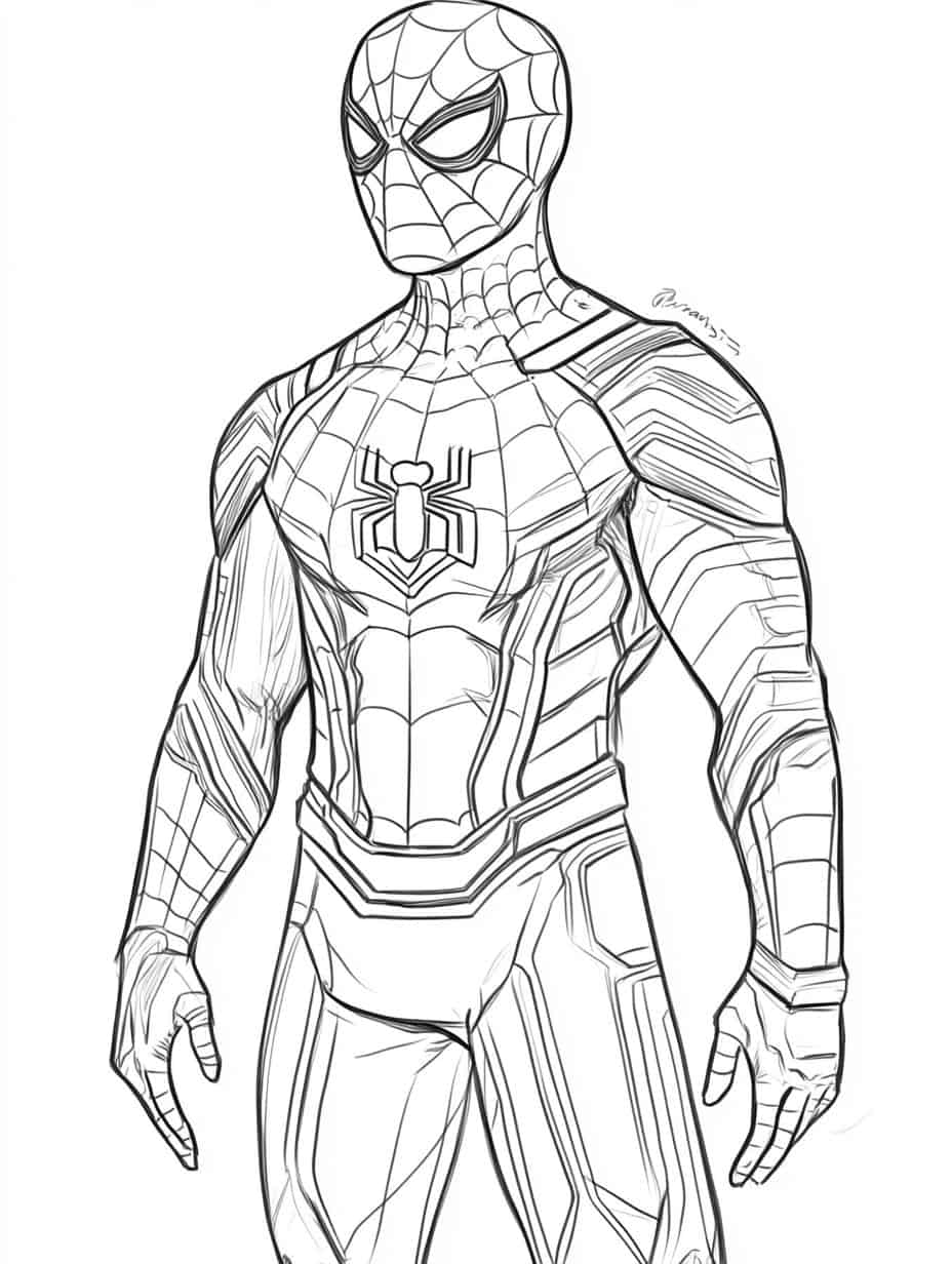 Marvel Coloring Pages Simple