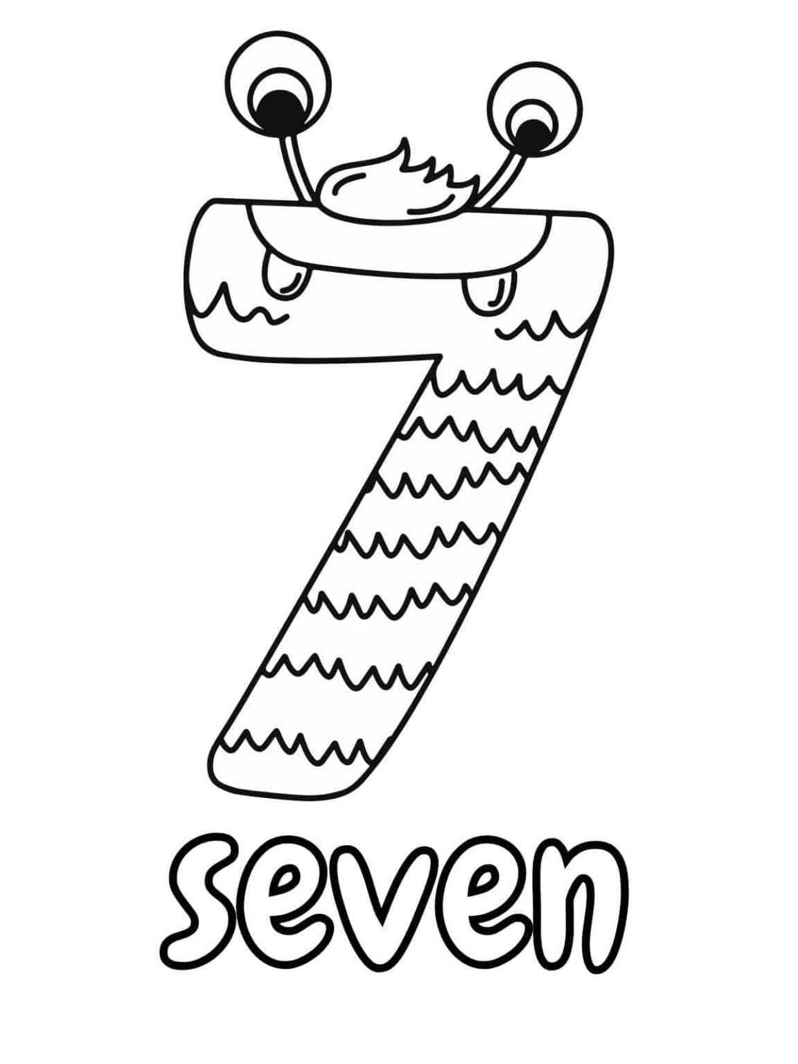 From 1 to 10 fun number coloring pages for kids 