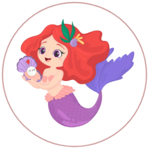 Mermaid Icon Coloring Pages