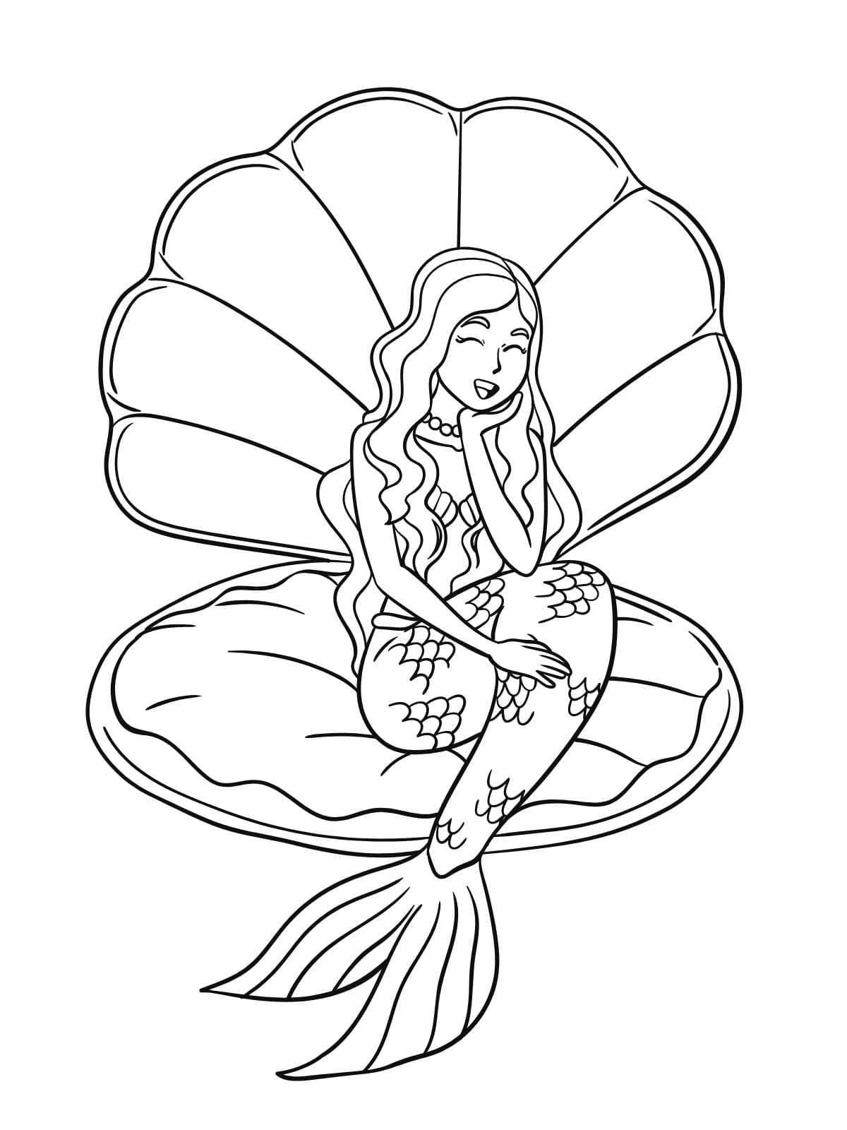 Mermaid Tail Coloring Sheets