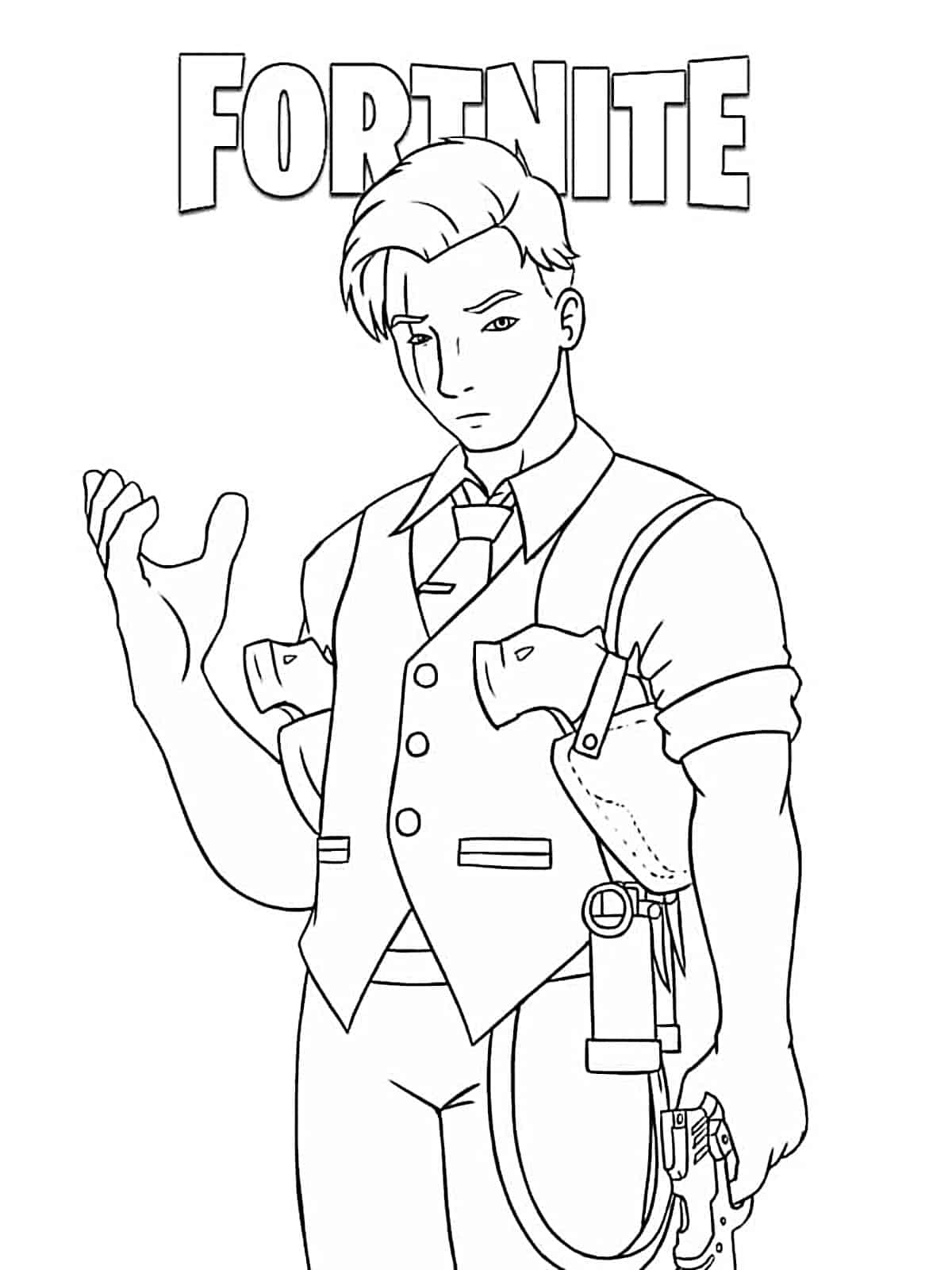 Midas Fortnite Coloring Pages