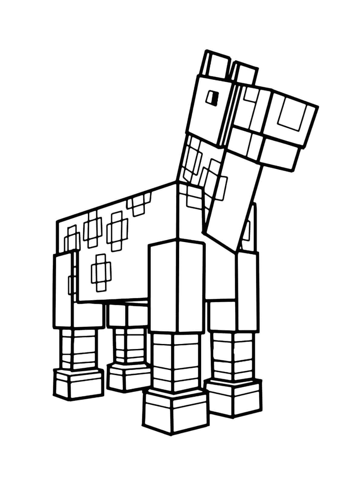 Minecraft Adventure Coloring Pages