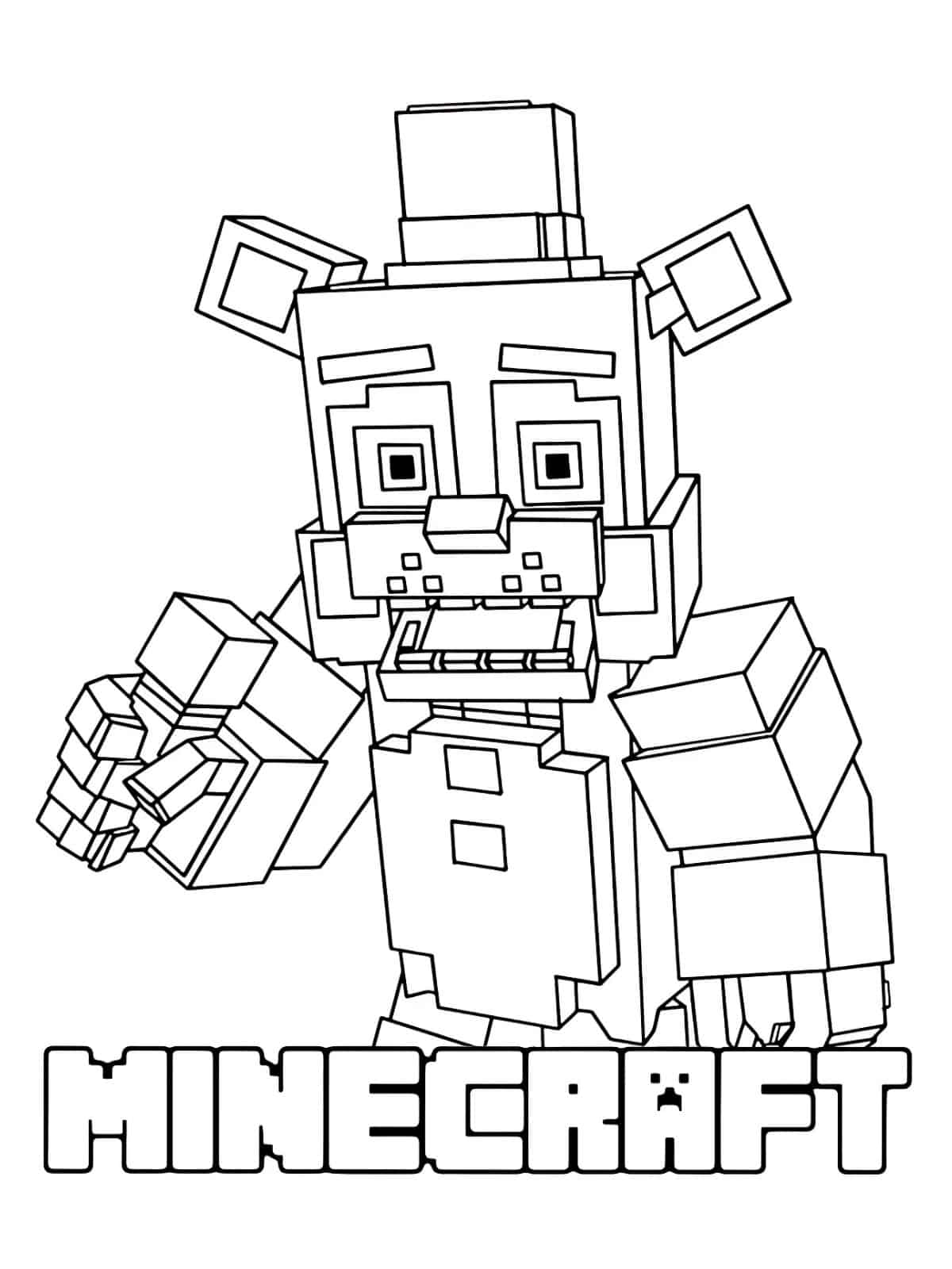 Minecraft Characters Coloring Pages