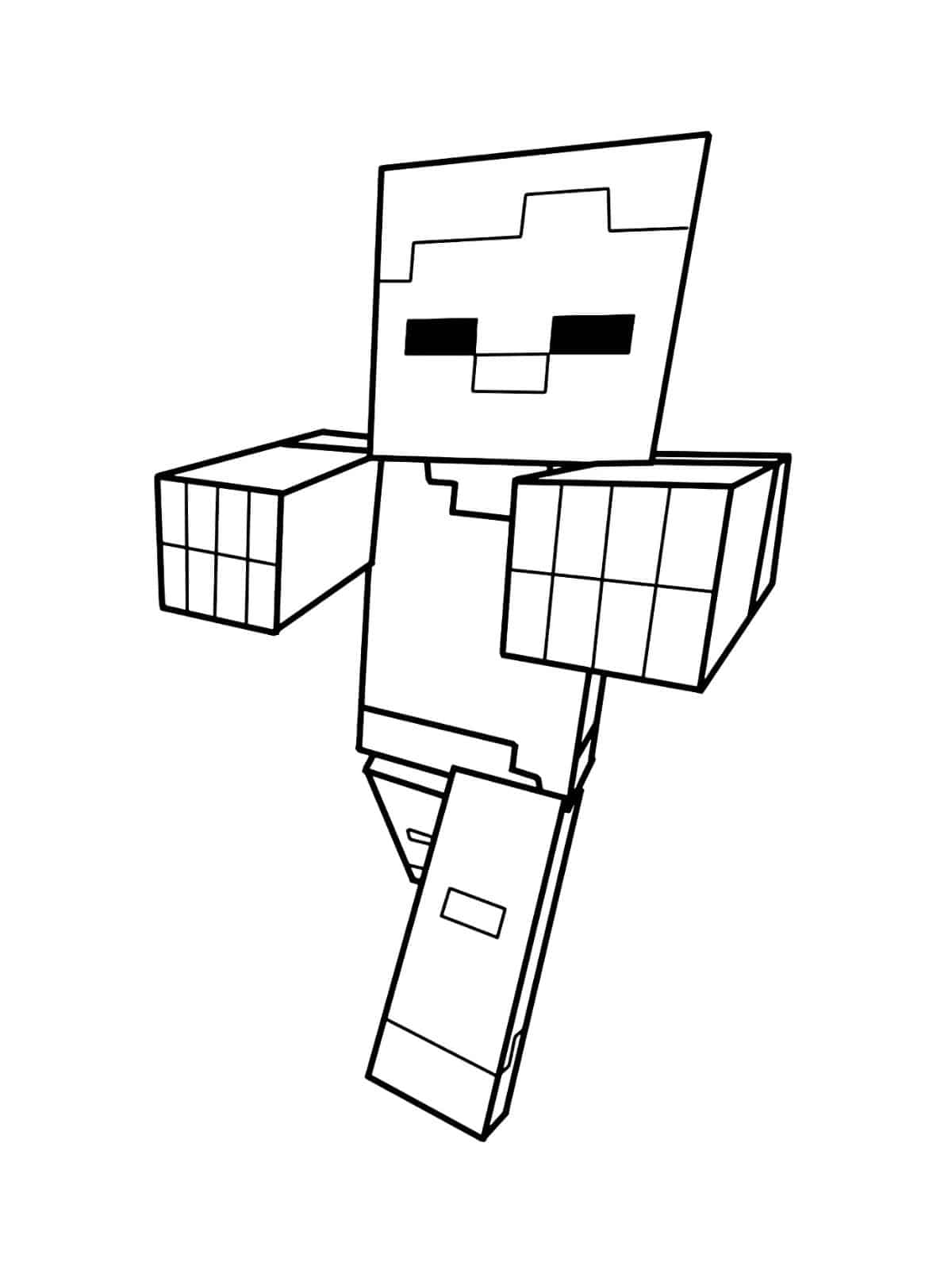 Minecraft Golden Apple Coloring Page