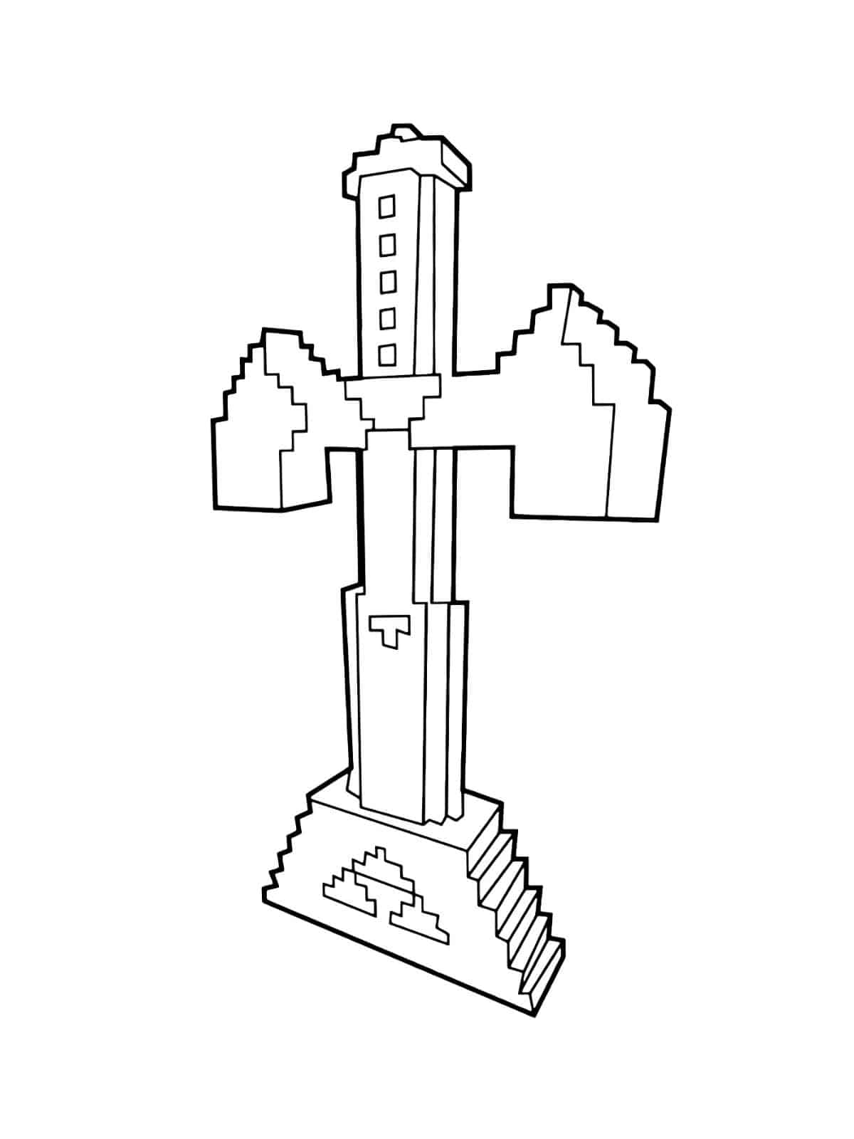 Minecraft World Coloring Pages