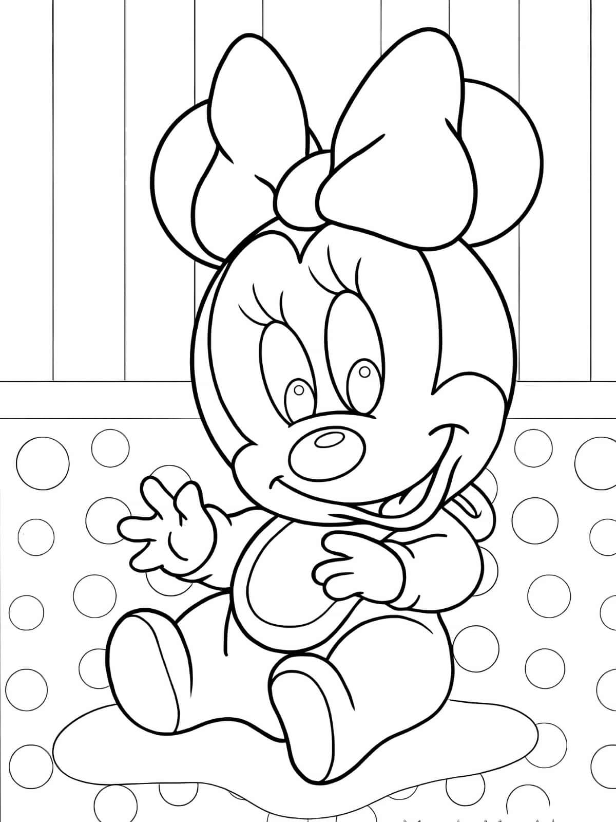 Minnie Mouse House Coloring Pages