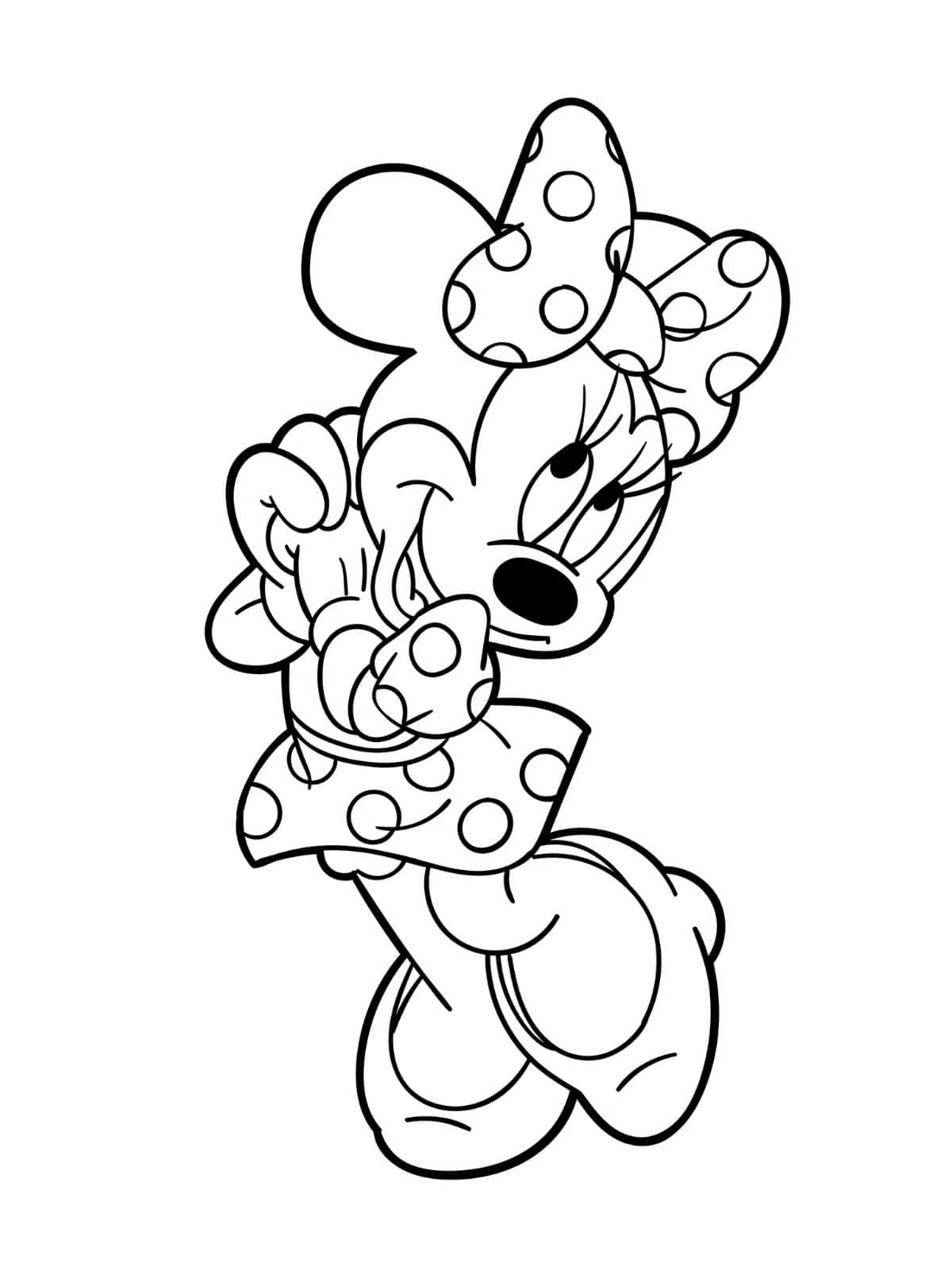 Minnie Mouse Party Coloring Pages