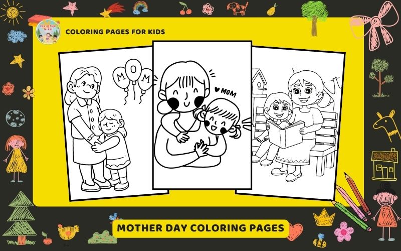 Mother Day Coloring Pages Featured Image