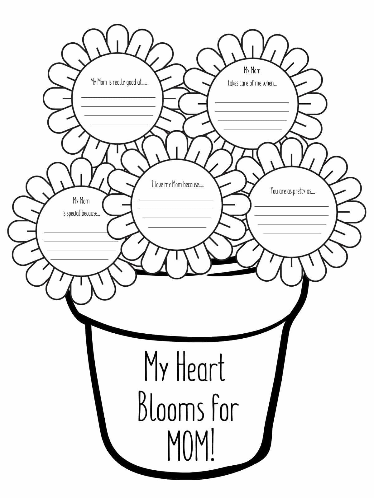 Mother Day Love Coloring Pages