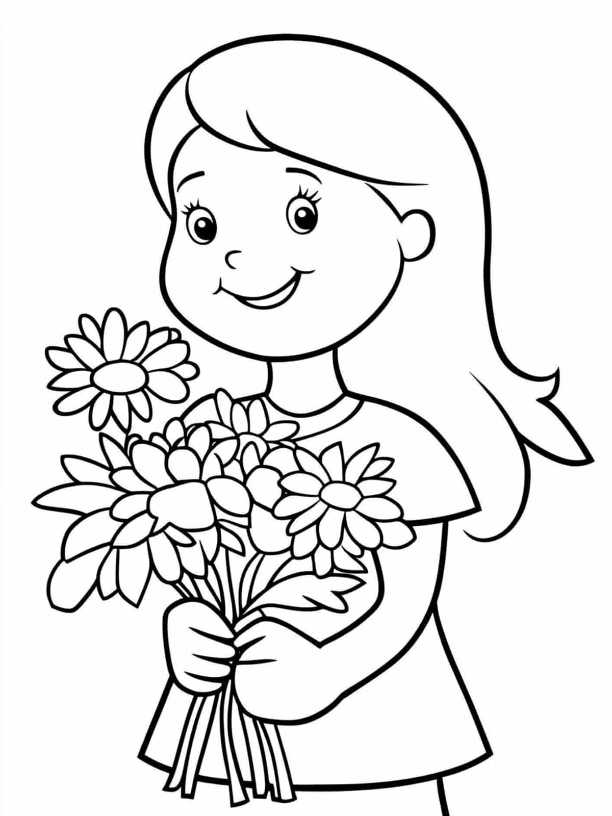 Mothers Day To Flower Coloring Pages