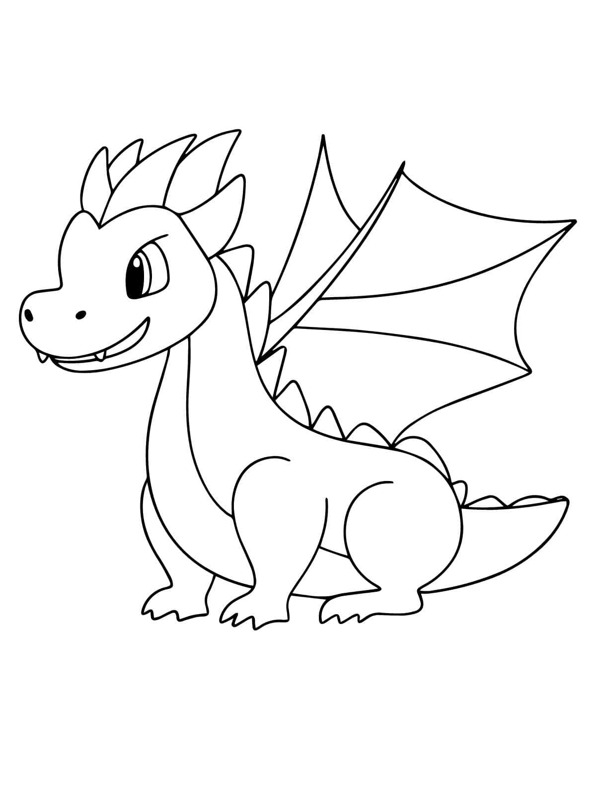 Mythical Dragon Coloring Sheets