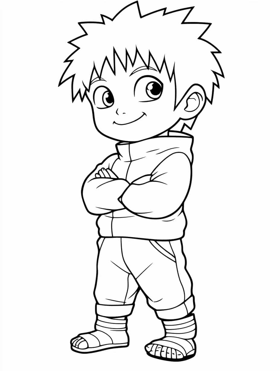 Naruto And Gaara Coloring Pages