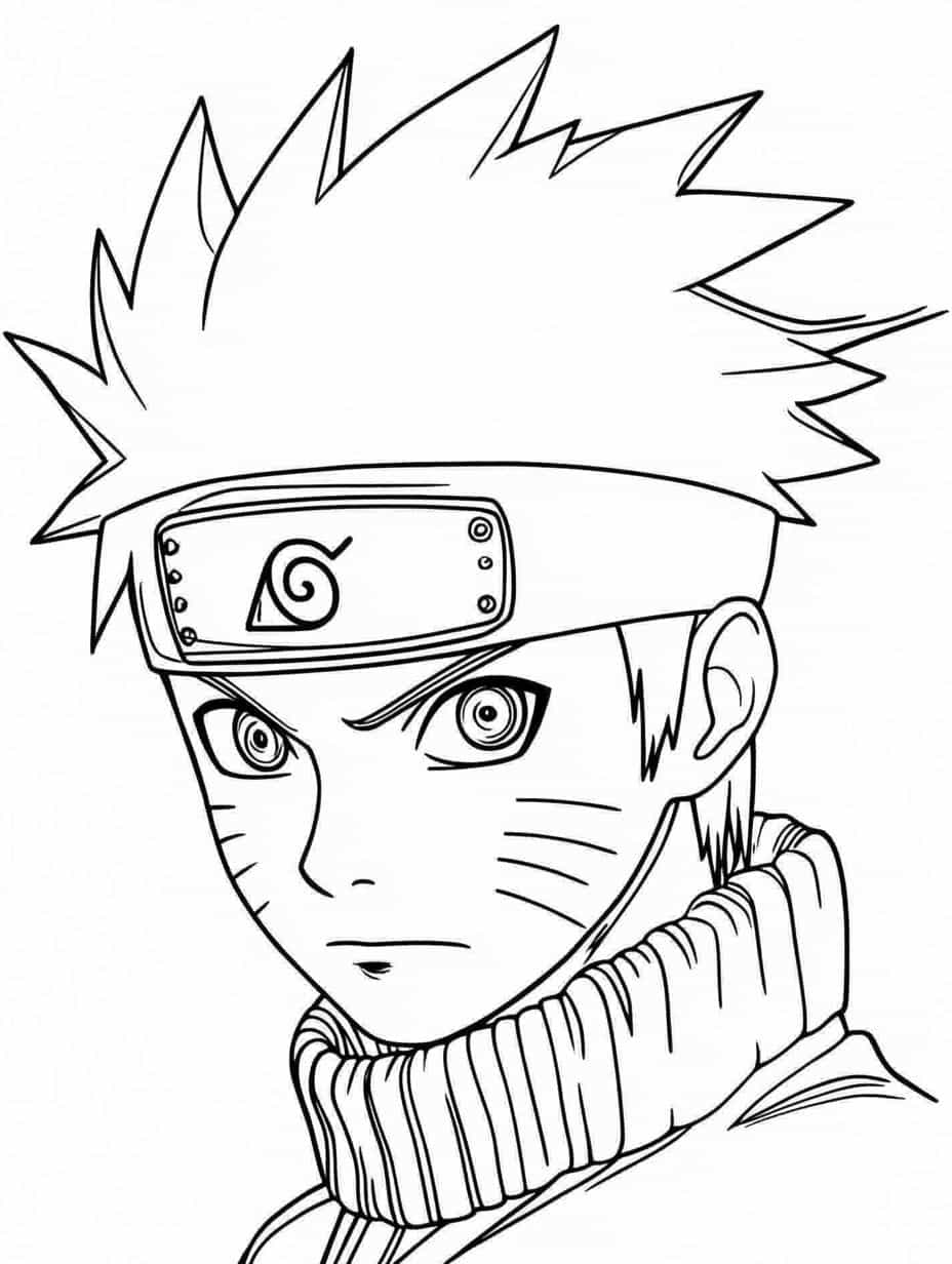 Naruto And Kakashi Coloring Pages