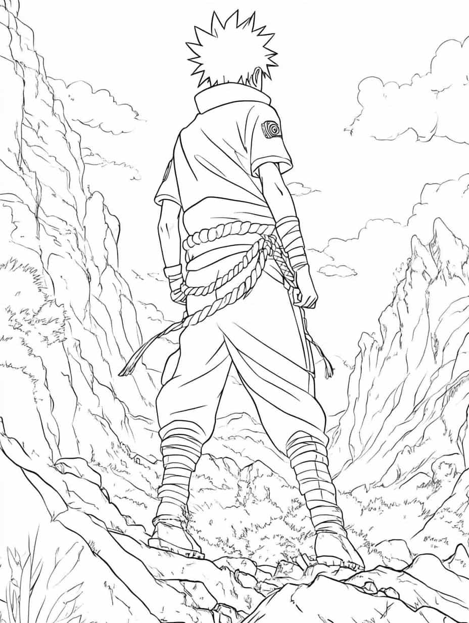 Naruto And Konoha Coloring Pages