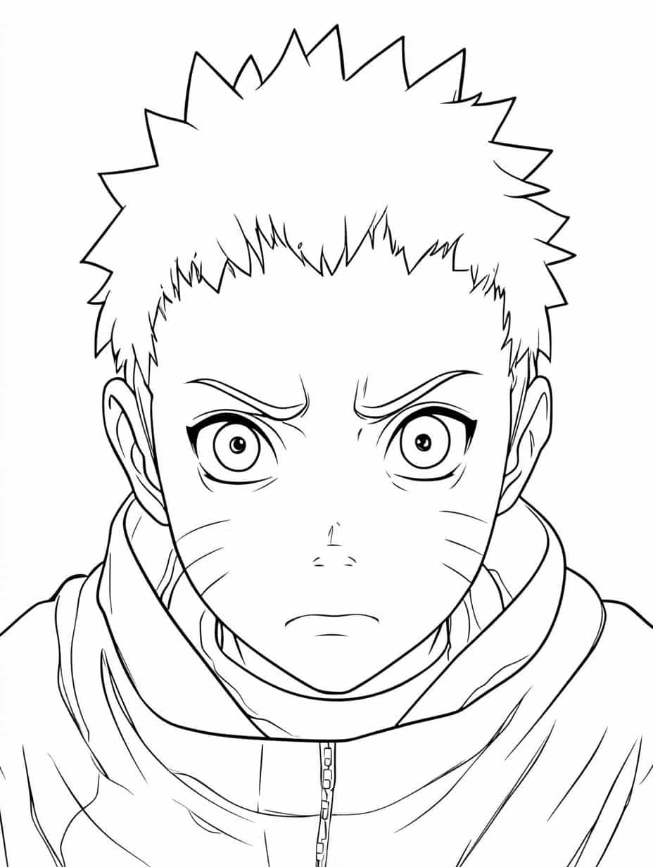 Naruto And Shikamaru Coloring Page