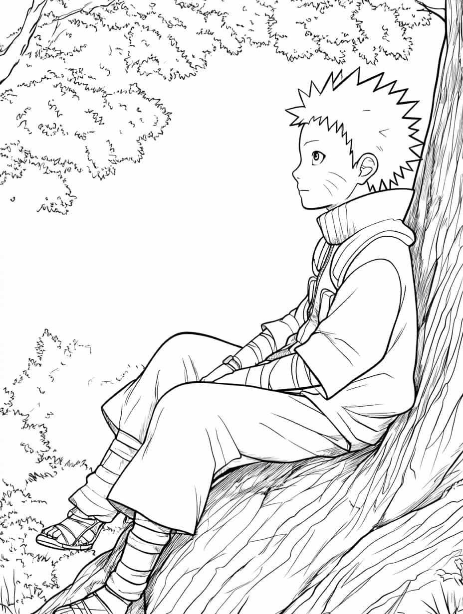 Naruto And Shikamaru Coloring Pages