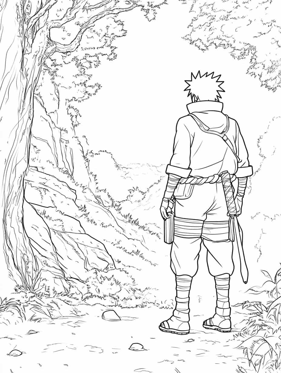 Naruto And Team Coloring Pages