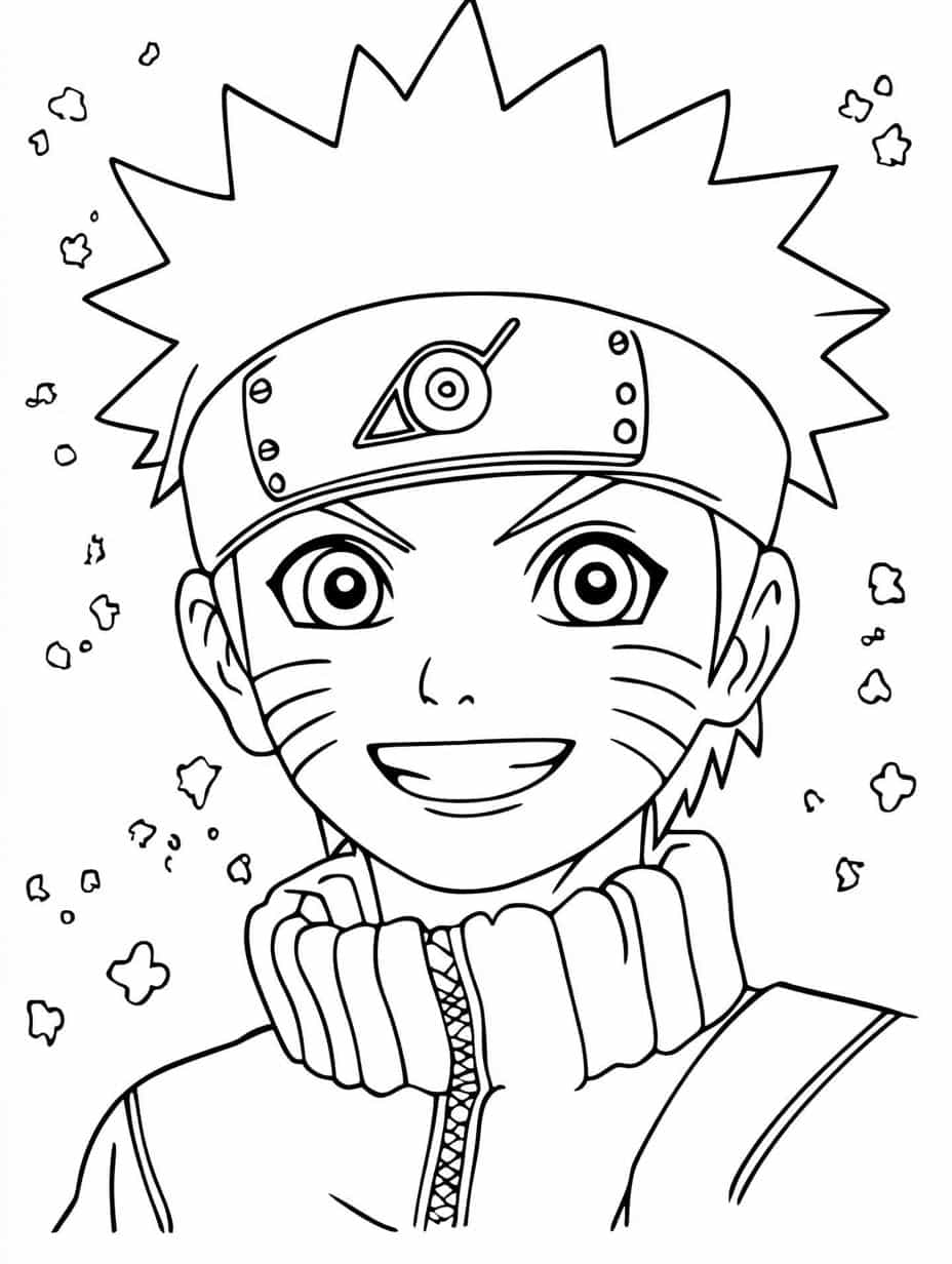 Naruto Sasuke Sakura Kakashi And Hinata Coloring Page