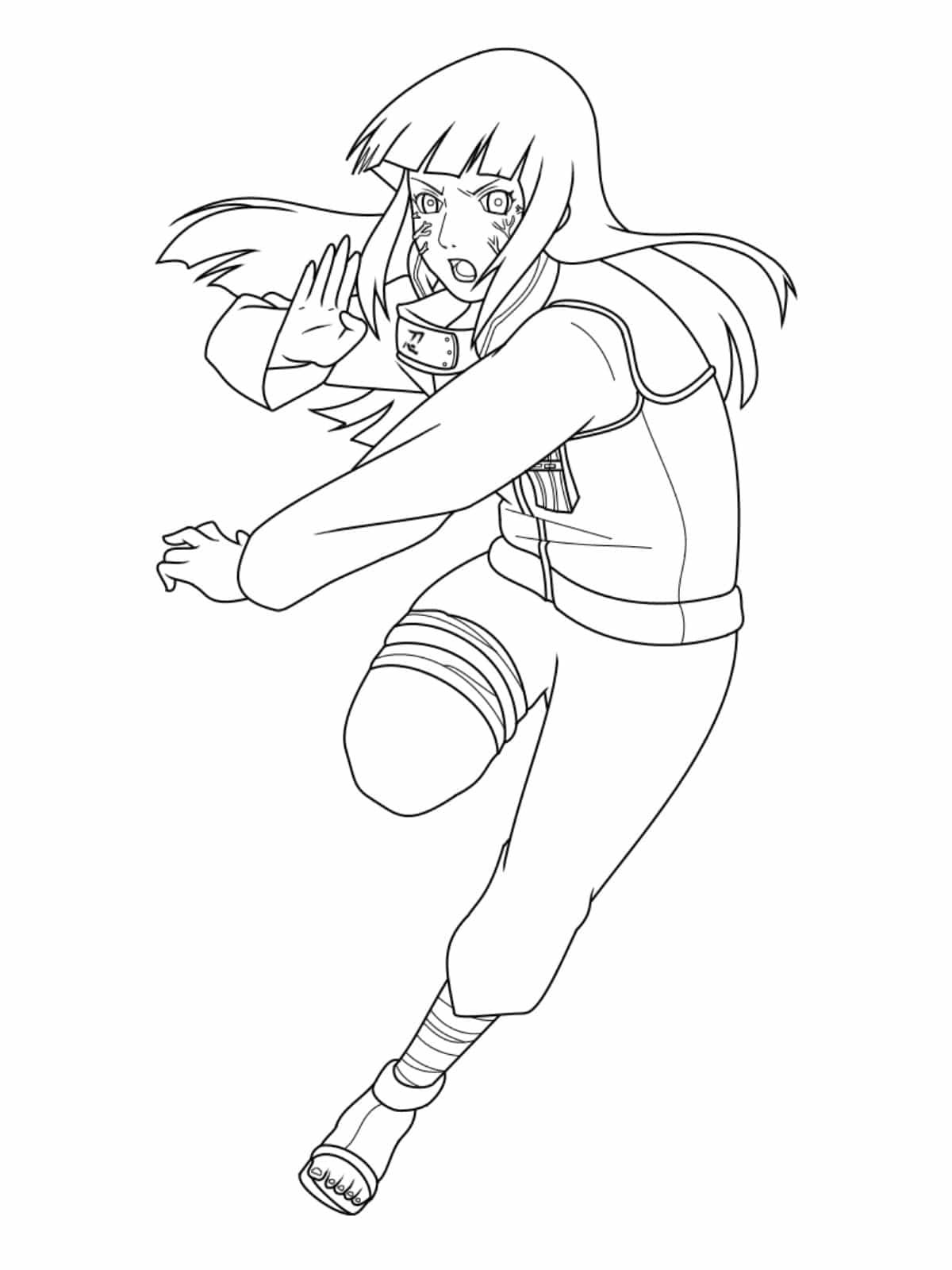 Never Give Up Naruto Coloring Page