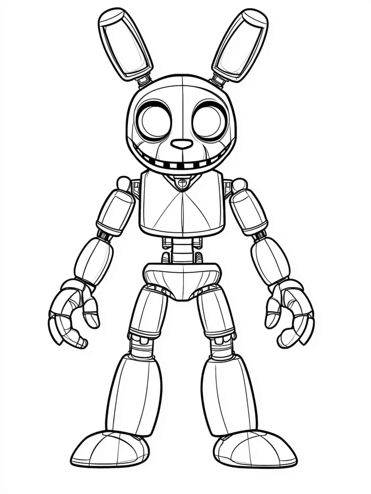 Nightmare Animatronics Five Nights At Freddys Coloring Pages