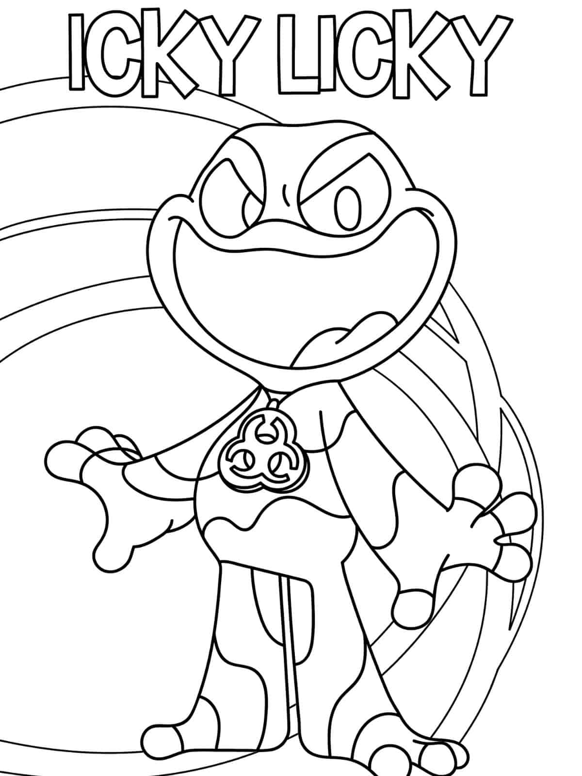 Nightmare Critters Scary Coloring Page