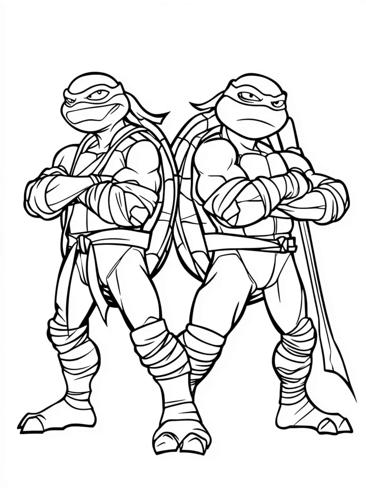 Ninja Turtles Coloring Page