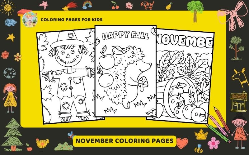 November Coloring Pages Featured Image