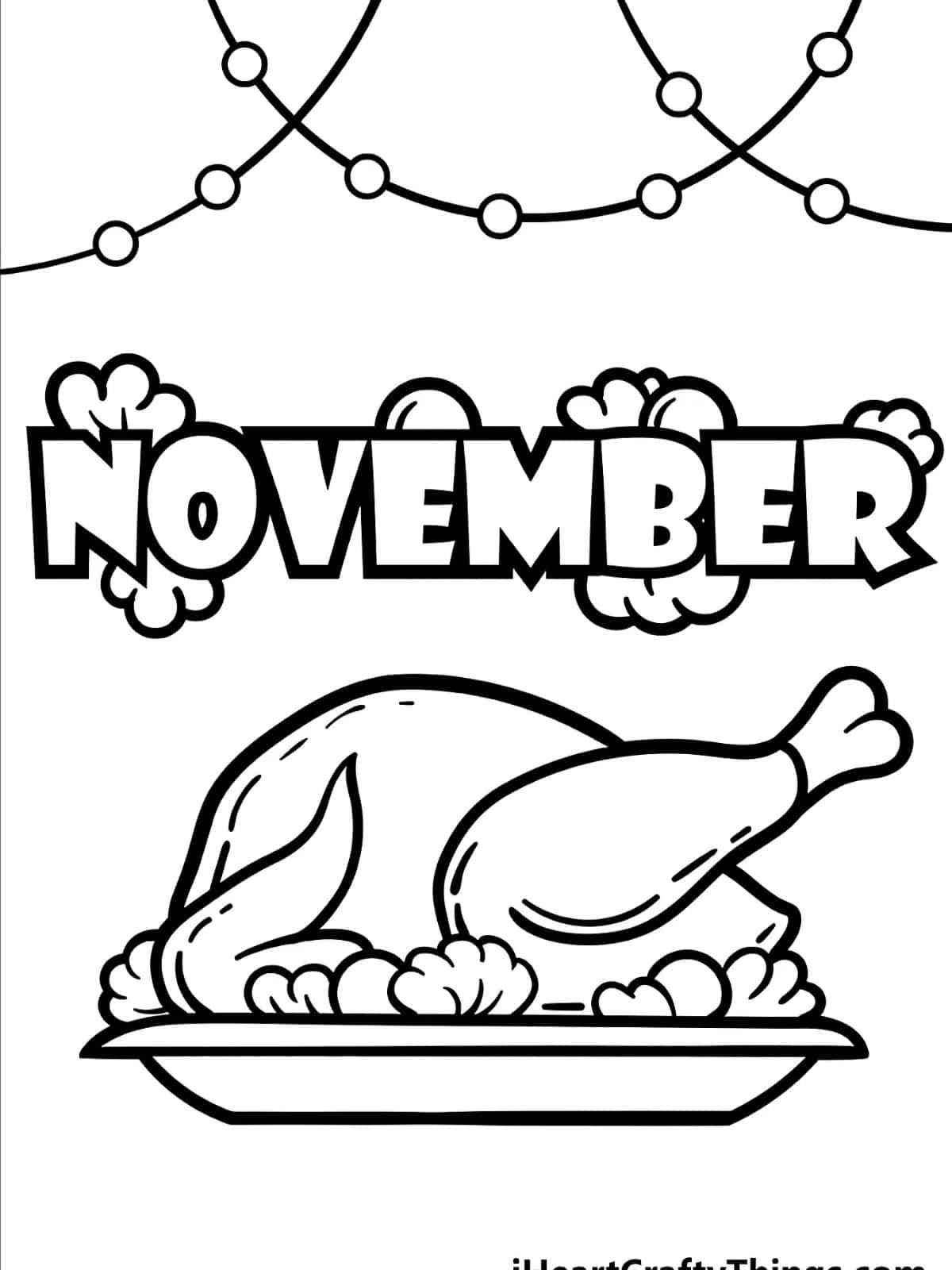 November Coloring Pages For Kids