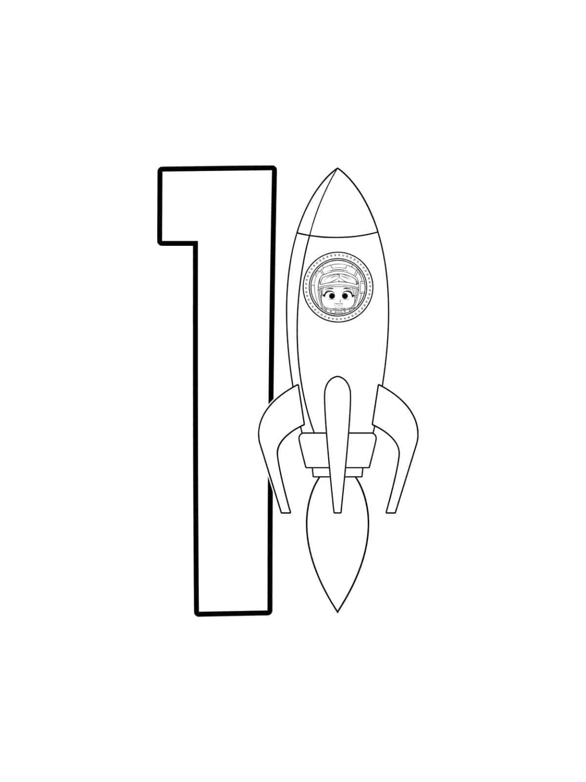 From 1 to 10 fun number coloring pages for kids 
