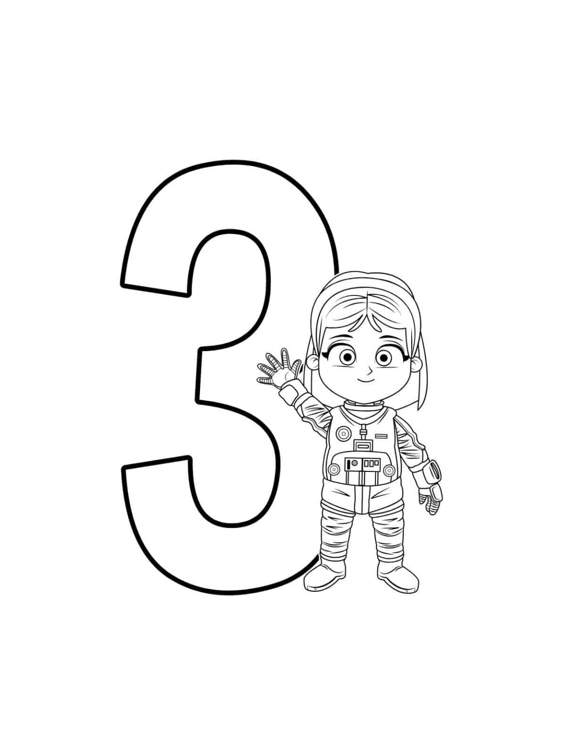 From 1 to 10 fun number coloring pages for kids 