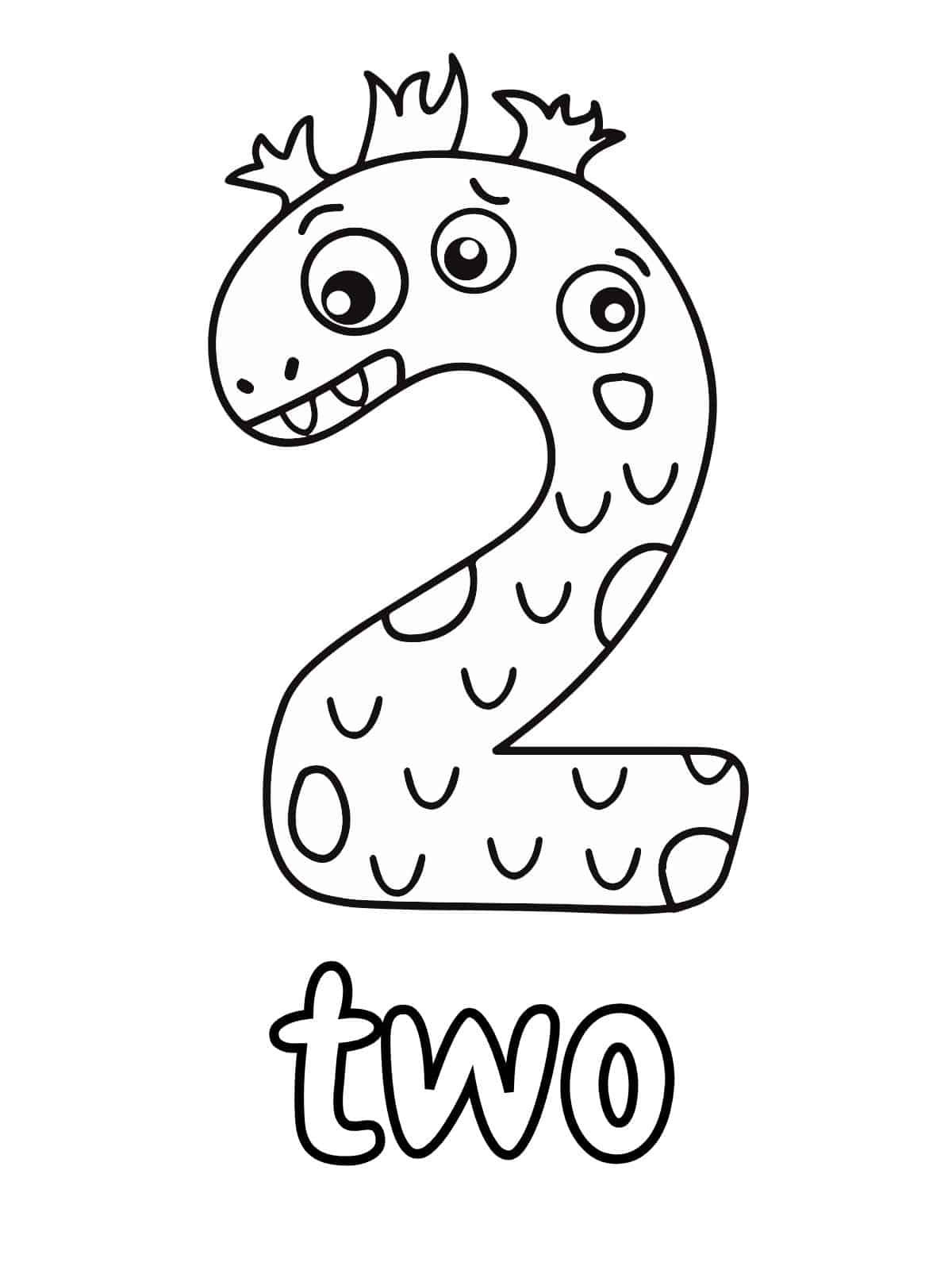 Object Numbers Coloring Pages