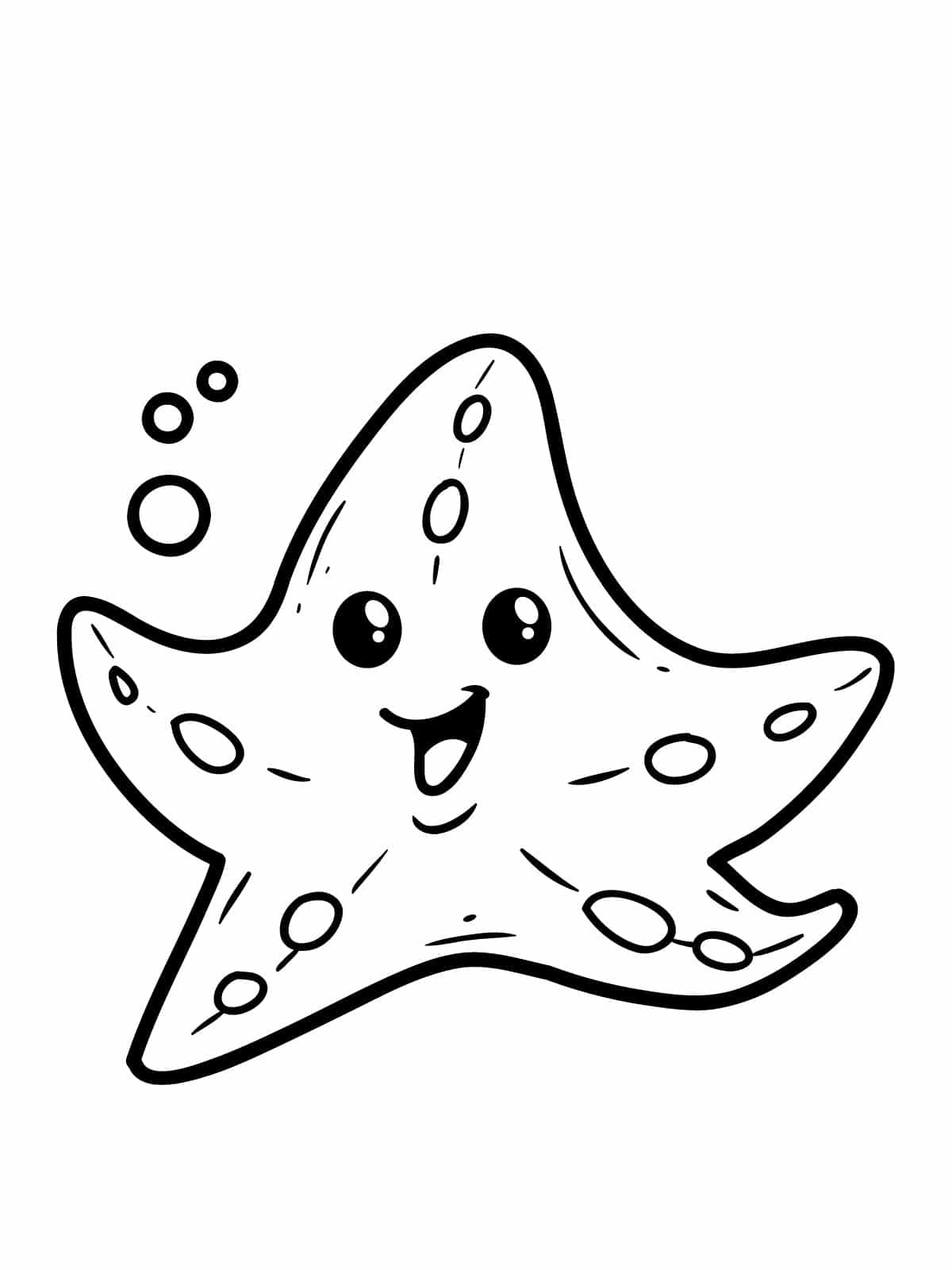 Ocean Starfish Coloring Pages