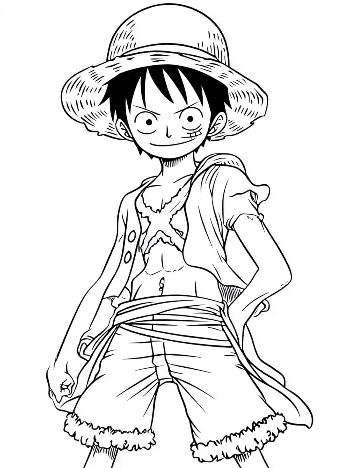 One Piece Main Characters Coloring Pages